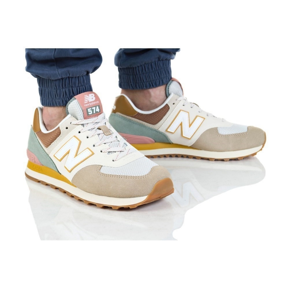 New Balance 574 Brown Beige - Picture 2 of 7